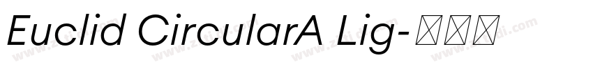 Euclid CircularA Lig字体转换